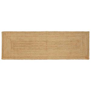 vidaXL Bereichsteppich Beige 80 x 300 cm Jute