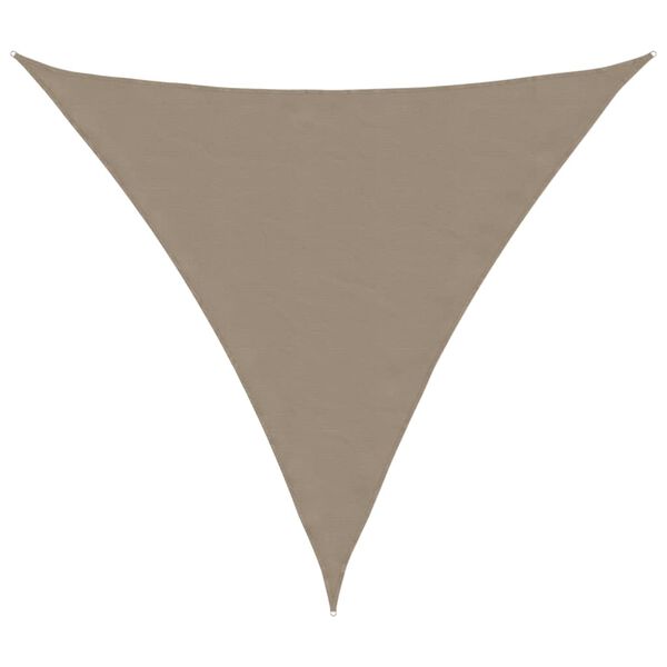 vidaXL Sonnensegel Oxford-Gewebe Dreieckig 6x6x6 m Taupe