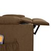 vidaXL Massagesessel Elektrisch Braun Stoff