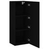 vidaXL TV-Wandschrank Schwarz 40,5x30x102 cm Holzwerkstoff