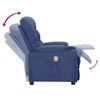 vidaXL Massagesessel Blau Stoff
