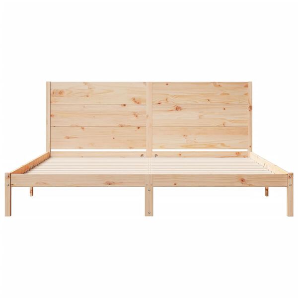 vidaXL Massivholzbett Extra Lang ohne Matratze 180x210 cm