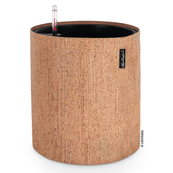 LECHUZA Pflanzgef&auml;&szlig; TRENDCOVER 32 Cork ALL-IN-ONE Natur Hell