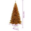 vidaXL Weihnachtsbaum mit 300 LEDs mit Ständer Gold 180 cm Haustier