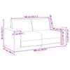 vidaXL 2-Sitzer-Sofa Taupe 180x77x82 cm Stoff