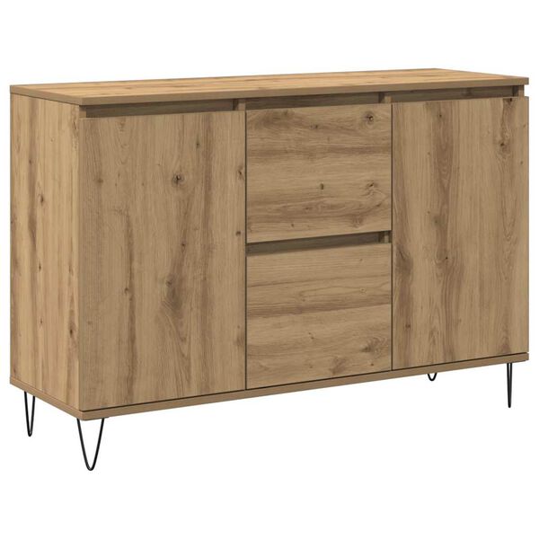 vidaXL Sideboard Artisan-Eiche 101,5x35x70 cm Holzwerkstoff