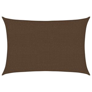 vidaXL Sonnensegel 160 g/m&sup2; Braun 2x2,5 m HDPE