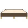 vidaXL Bettgestell ohne Matratze Dunkelbraun 120x190 cm Stoff
