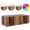 vidaXL TV-Wandschrank 2 pcs Altholz 100 x 35 x 31 cm Holzwerkstoff