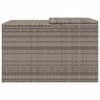 vidaXL M&auml;hroboter-Garage Grau 86x90x52/57 cm Poly Rattan