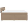 vidaXL Boxspringbett Matratze Cappuccino-Braun 180x200 cm Kunstleder