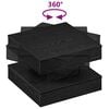 vidaXL Couchtisch 360-Grad Drehbar Schwarz 50x50x34,5 cm