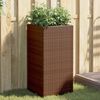 vidaXL Pflanzkübel Braun 40x40x80 cm Poly Rattan