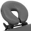 vidaXL Massagetisch mit 4 Zonen Aluminiumrahmen Anthrazit 186&times;68 cm
