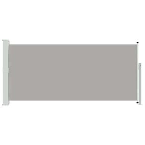 vidaXL Ausziehbare Seitenmarkise 140x314 cm Grau
