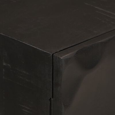 vidaXL Sideboard Schwarz 55x30x76 cm Massivholz Mango und Eisen