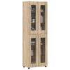 vidaXL Highboard FLORIN Sonoma-Eiche 60 x 35 x 182 cm Holzwerkstoff