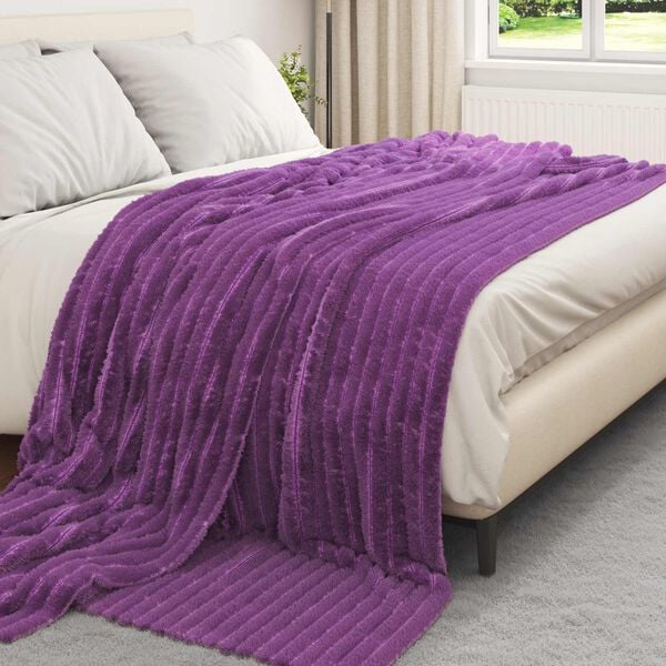 vidaXL Wohndecken 6 pcs Lila 270 x 240 cm Fleece