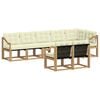 vidaXL Outdoor-Sofagarnitur 8 stk. Wei&szlig; und Creme
