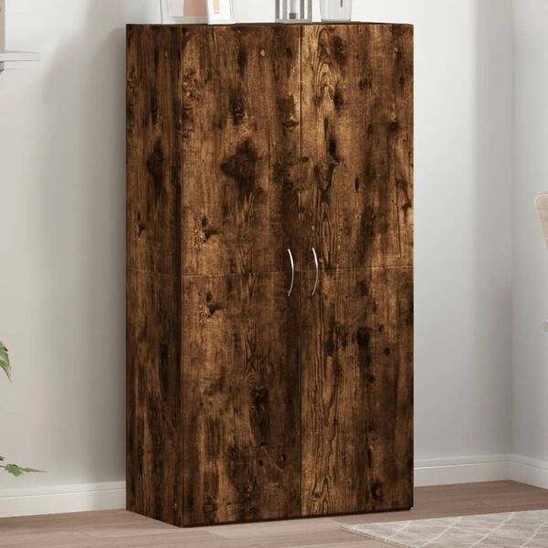 vidaXL Aktenschrank R&auml;uchereiche 60x32x115 cm Holzwerkstoff