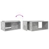 vidaXL Kaffeetisch Set 2 pcs Beton Grau Holzwerkstoff