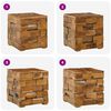 vidaXL Aufbewahrungshocker Braun 40 x 40 x 45 cm Massivholz Teak