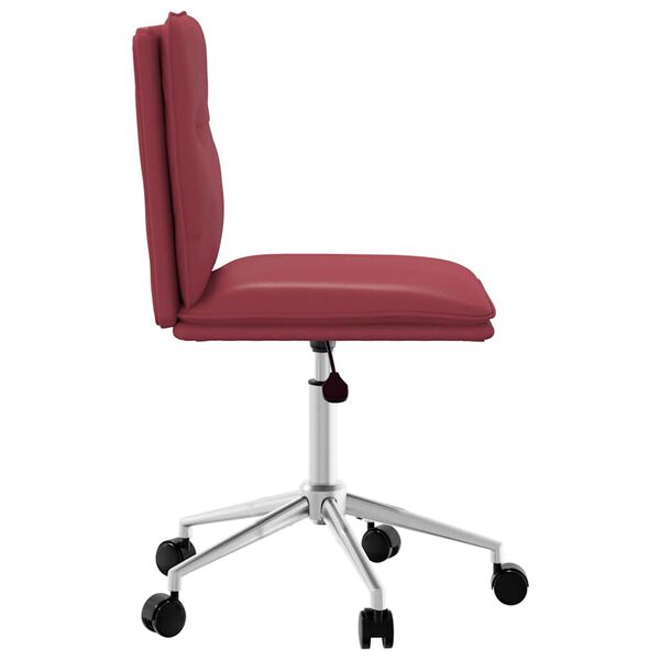 vidaXL Esszimmerstuhl Weinrot Kunstleder