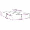 vidaXL Aufbewahrungsbettgestell Altholz 135 x 190 cm Holzwerkstoff