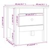 vidaXL Beistelltische 2 Stk. Honigbraun 40x40x39 cm Massivholz Kiefer