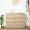vidaXL Sideboard Sonoma-Eiche 100x35x76 cm Holzwerkstoff