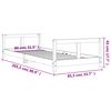 vidaXL Kinderbett 80x200 cm Massivholz Kiefer