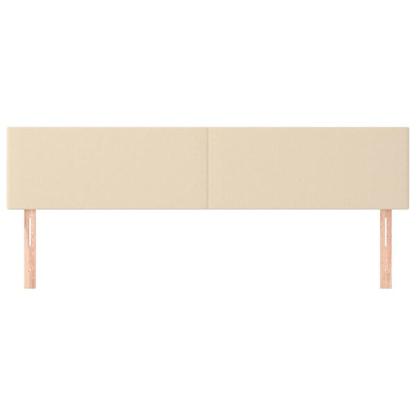 vidaXL Kopfteile Creme 180x5x78/88 cm Stoff