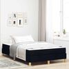 vidaXL Boxspringbett mit Matratze Schwarz 120 x 200 cm Stoff