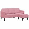 vidaXL Sofa Set mit Kissen 2 pcs Rosa Polyester