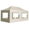 vidaXL Profi-Partyzelt Faltbar mit W&auml;nden Aluminium 6&times;3m Creme