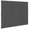 vidaXL Wand-Kopfteil Grau 146,5x3x110 cm Massivholz Kiefer