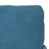 vidaXL Sofas mit Kissen 110cm Blau Sperrholz