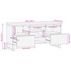 vidaXL TV-Schrank 100x34x46 cm Massivholz Akazie