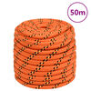 vidaXL Bootsseil Orange 18 mm 50 m Polypropylen