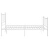 vidaXL Bett Wei&szlig; Metall 120x200 cm