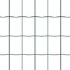 vidaXL Eurozaun Grün 0,4 x 25 m PVC-beschichtetes Eisen