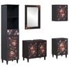 vidaXL Badezimmerschrank-Set mit Schubladen 5 pcs Massivholz Mango