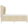 vidaXL Boxspringbett mit Matratze Creme 200 x 160 cm Stoff