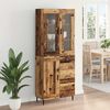 vidaXL Highboard mit Schubladen 2 pcs Altholz Holzwerkstoff