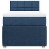 vidaXL Boxspringbett mit Matratze Blau 90x190 cm Stoff