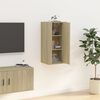 vidaXL TV-Wandschrank Sonoma-Eiche 40x34,5x80 cm
