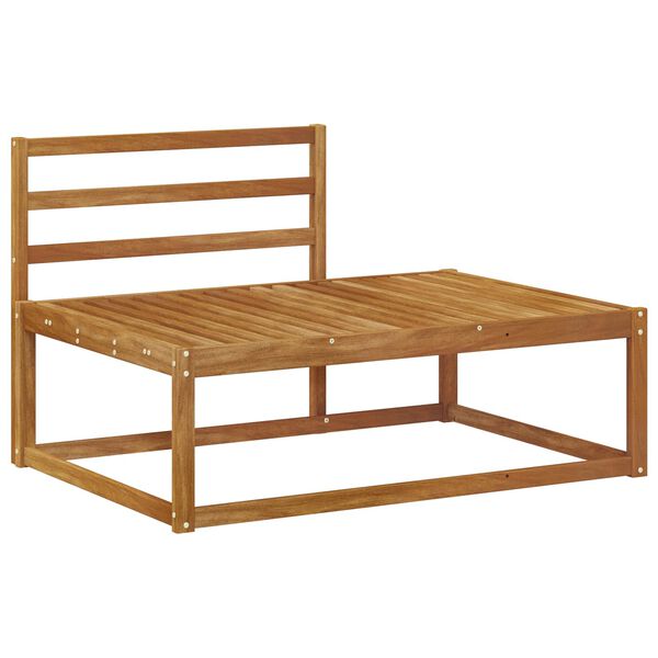 vidaXL Outdoor-Sofagarnitur 3 St&uuml;ck Natur Massivholz Akazie