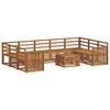vidaXL Sofagarnituren 10 pcs Natur Massivholz Akazie