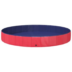vidaXL Hundepool Rot &Oslash;300 x 38 cm Dicker PVC