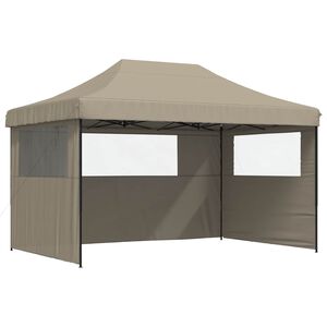 vidaXL Partyzelt 292 x 440 x 315 cm Taupe Oxford-Stoff